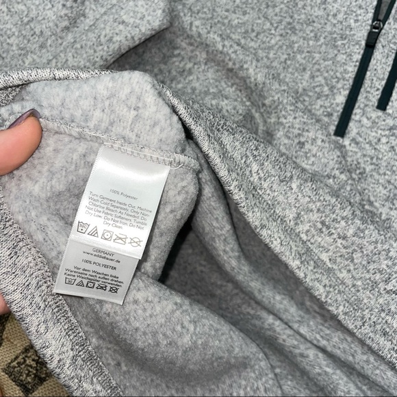 Eddie Bauer NWOT! Gray Polyester Fleece Quarter Zip Sweater Size TL - Picture 9 of 11